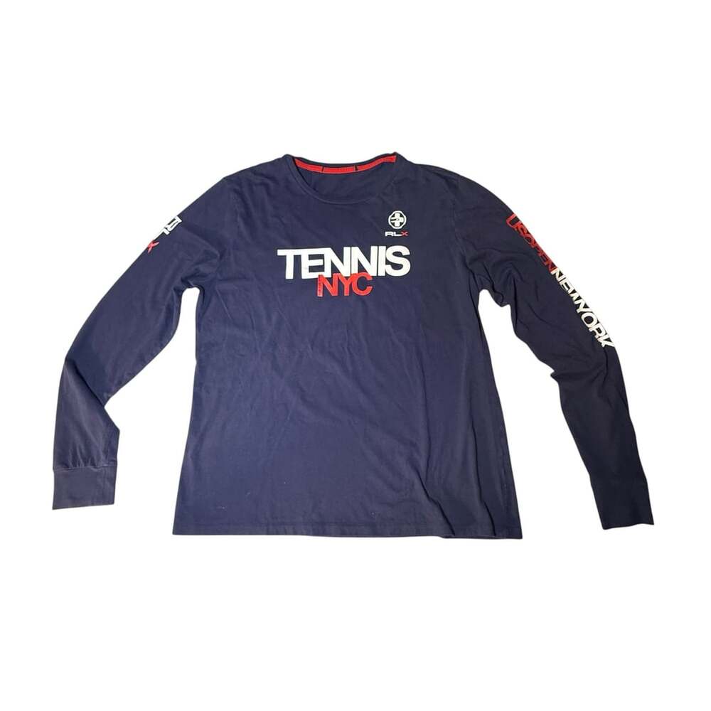RLX Ralph Lauren US Open Tennis NYC Long Sleeve Shirt Untagged Medium